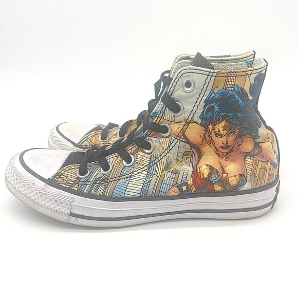 Converse Chuck Taylor All Star High x DC Comics Wonder Woman W6 M4 154900C Women - Picture 3 of 9